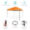 Best Choice Products 10x10ft Easy Setup Pop Up Canopy w/ 1-Button Setup, Wheeled Case, 4 Weight Bags